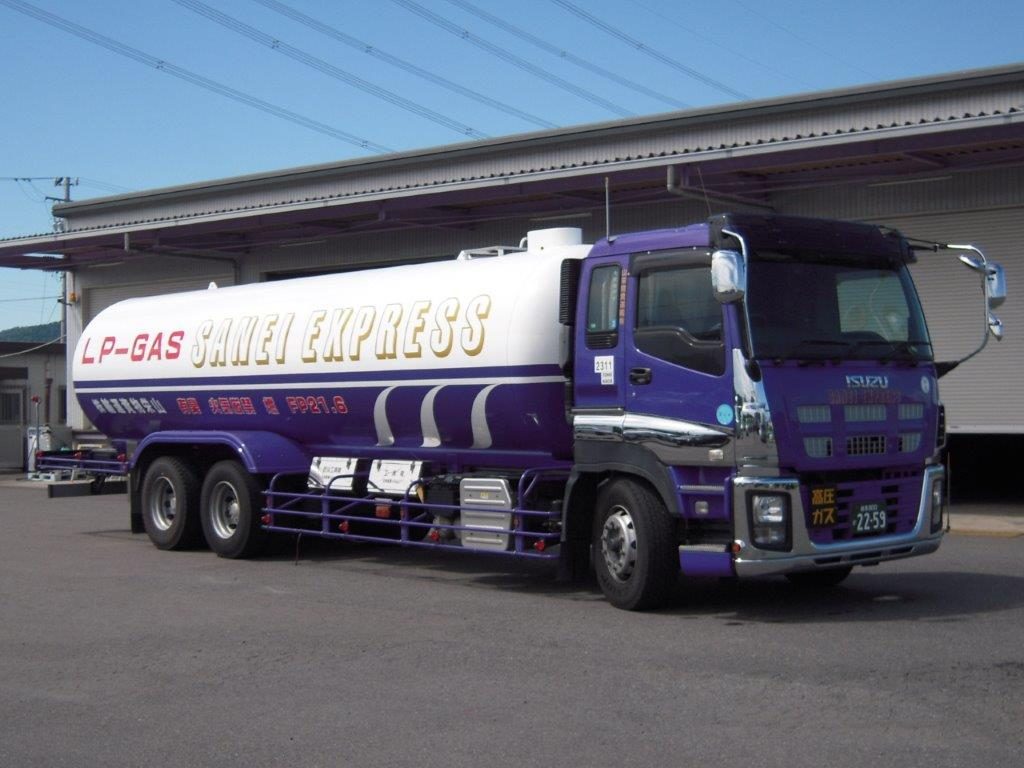 岐阜県の運送会社 大型 15t ガスローリートラックドライバー 山栄物資運輸株式会社